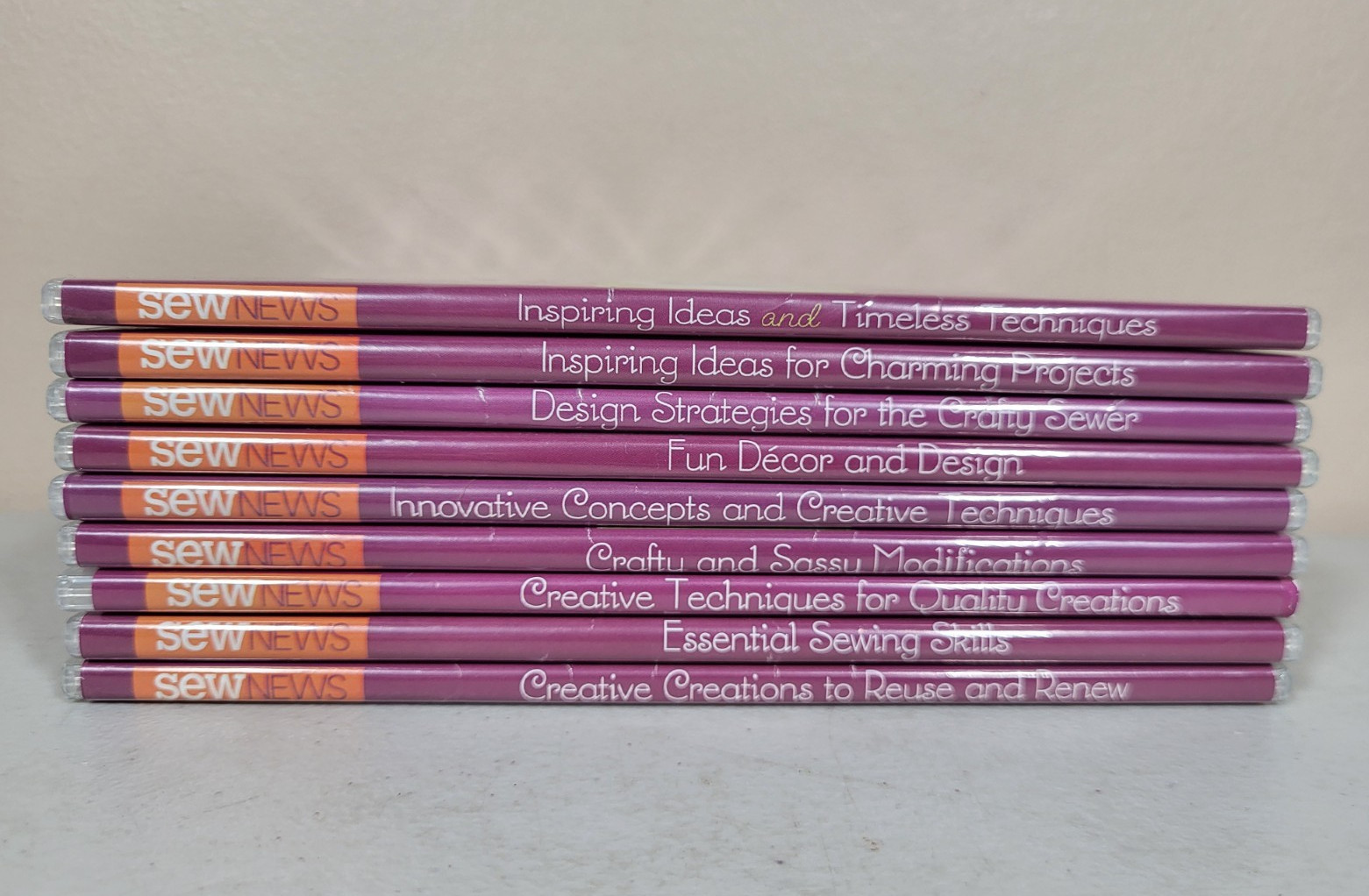 Lot of 9 Sew News Secrets for Success Sewing DVDs Tips Project Ideas How To