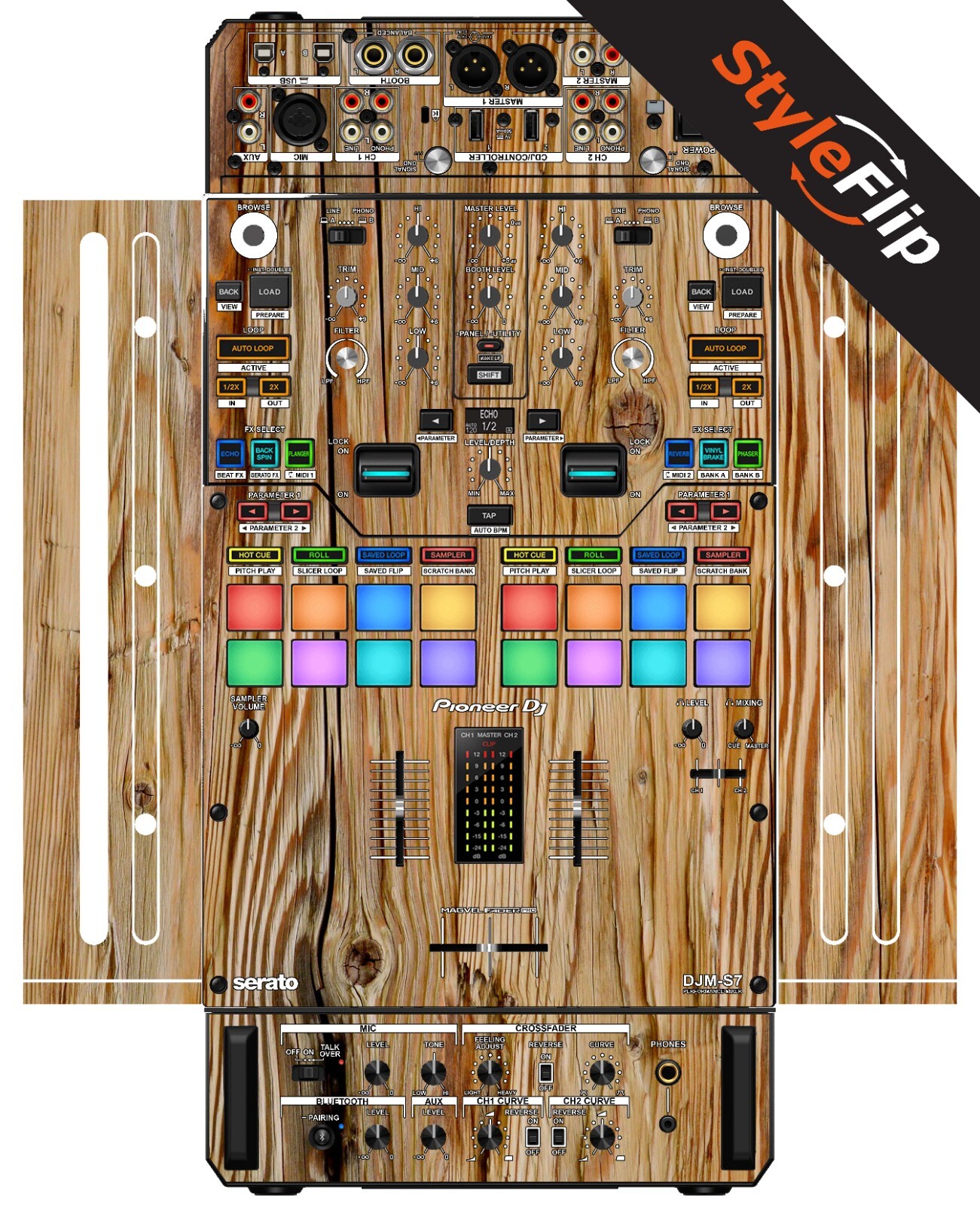 Pioneer DJM-S7 Skin | Wood 4 | Protective Decal | StyleFlip Skins