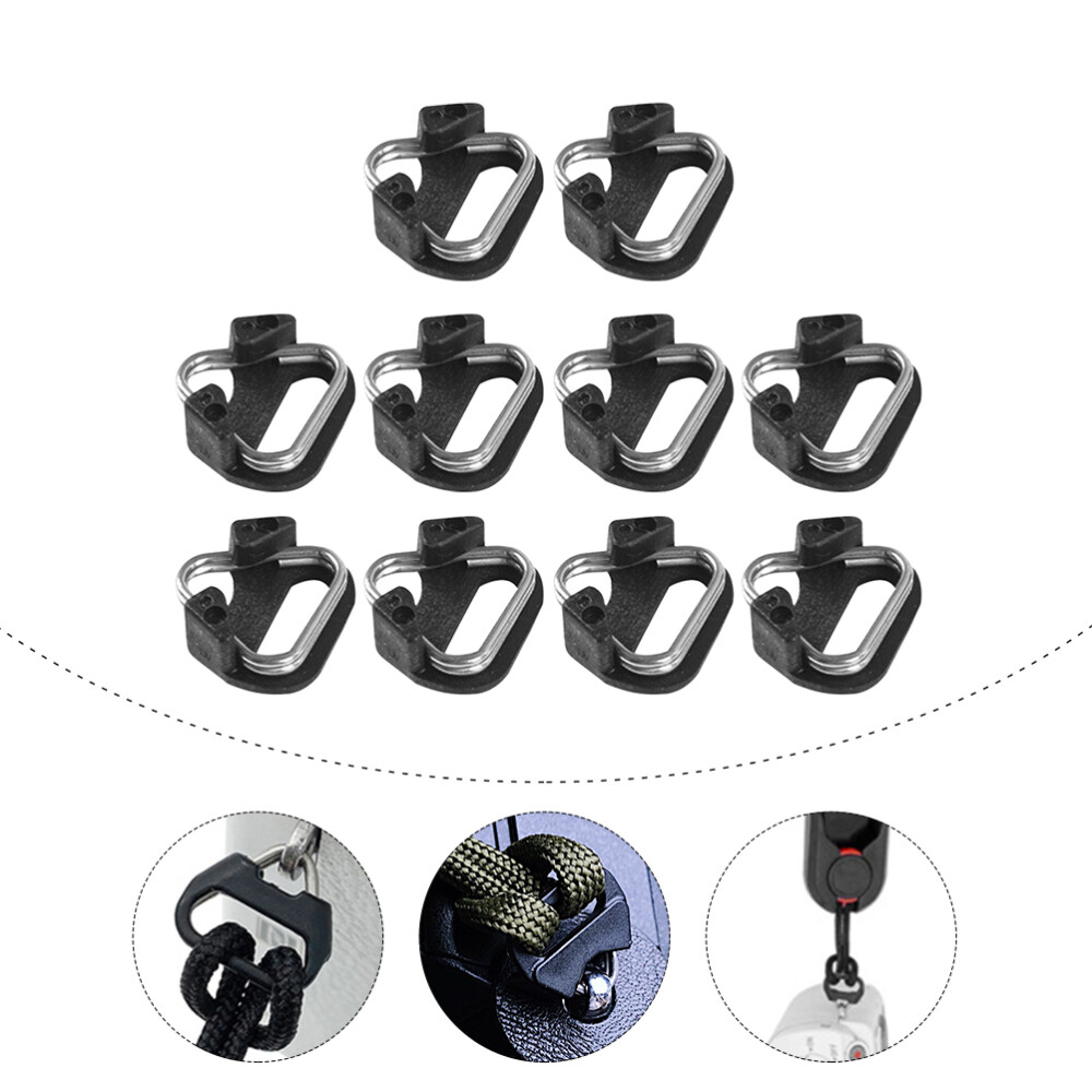 10 Pcs Camera Clip Strap Accessories Triangle Rings Connector Loop Mini