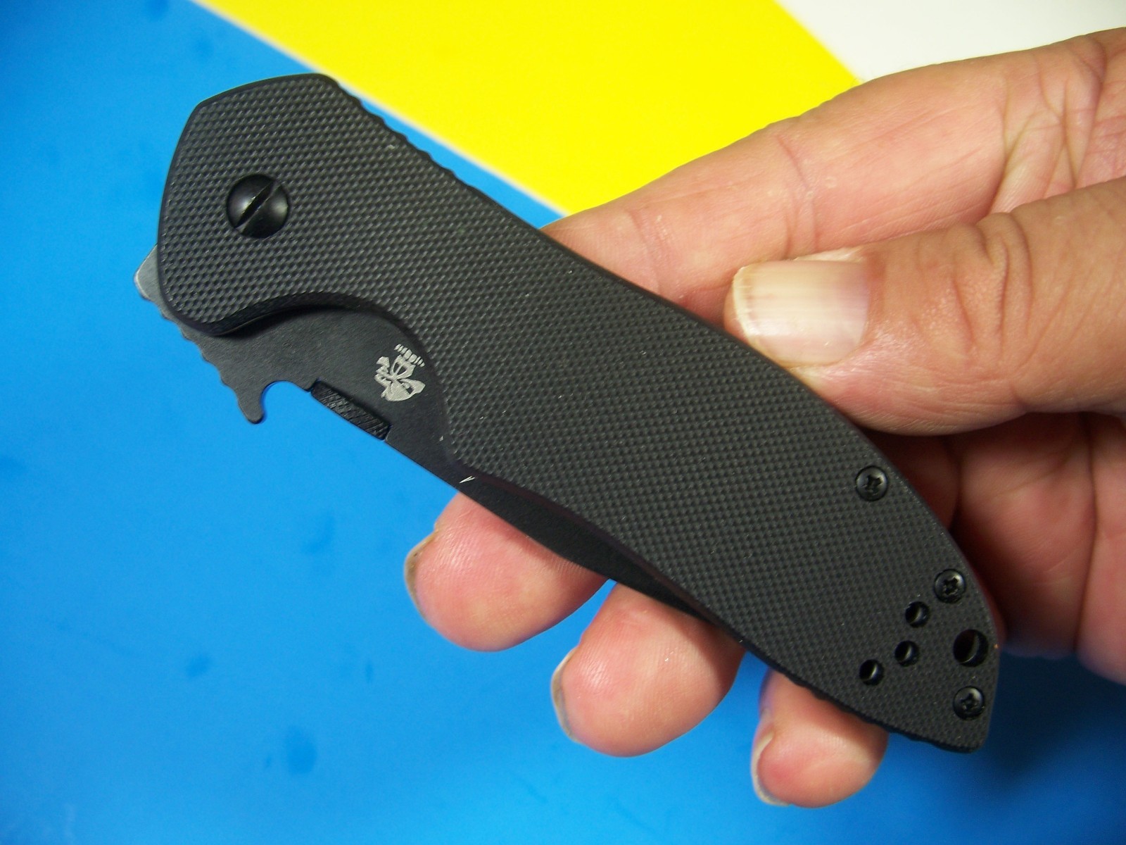 KERSHAW EMERSON - CQC-6K Black G-10 instant-opening wave Knife KAI 6034BLK