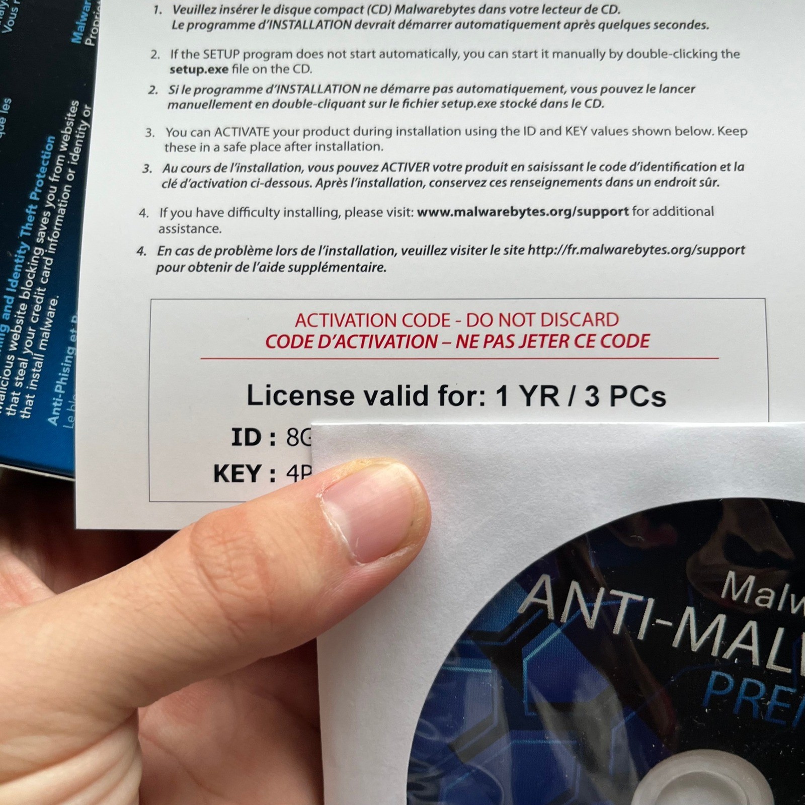 Malwarebytes Anti-Malware Premium 1 Year 3 PCs Windows CD-ROM Retail Box 2014