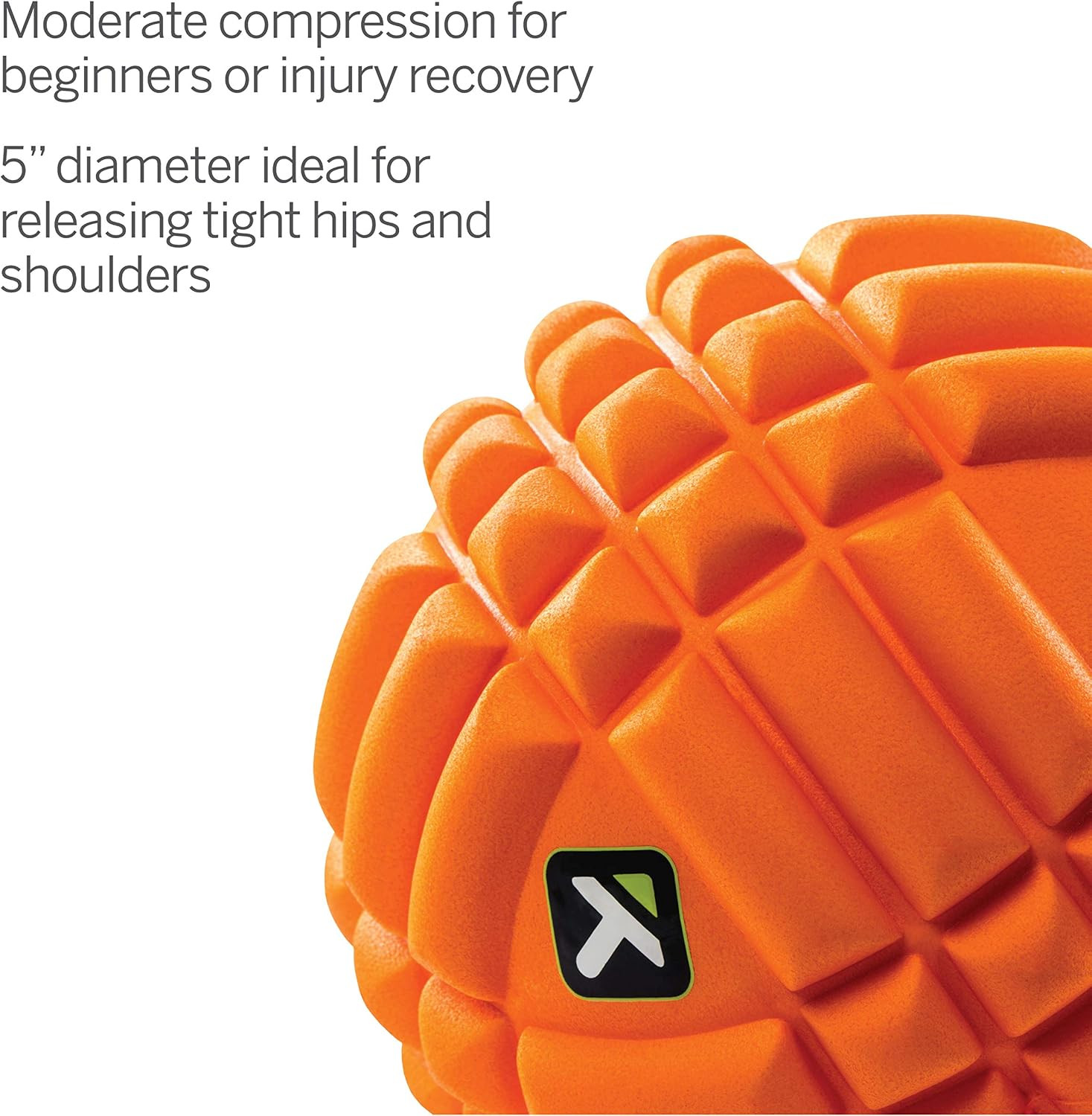 Trigger Point Performance GRID Ball Foam Massage Ball (5-Inch) , Orange