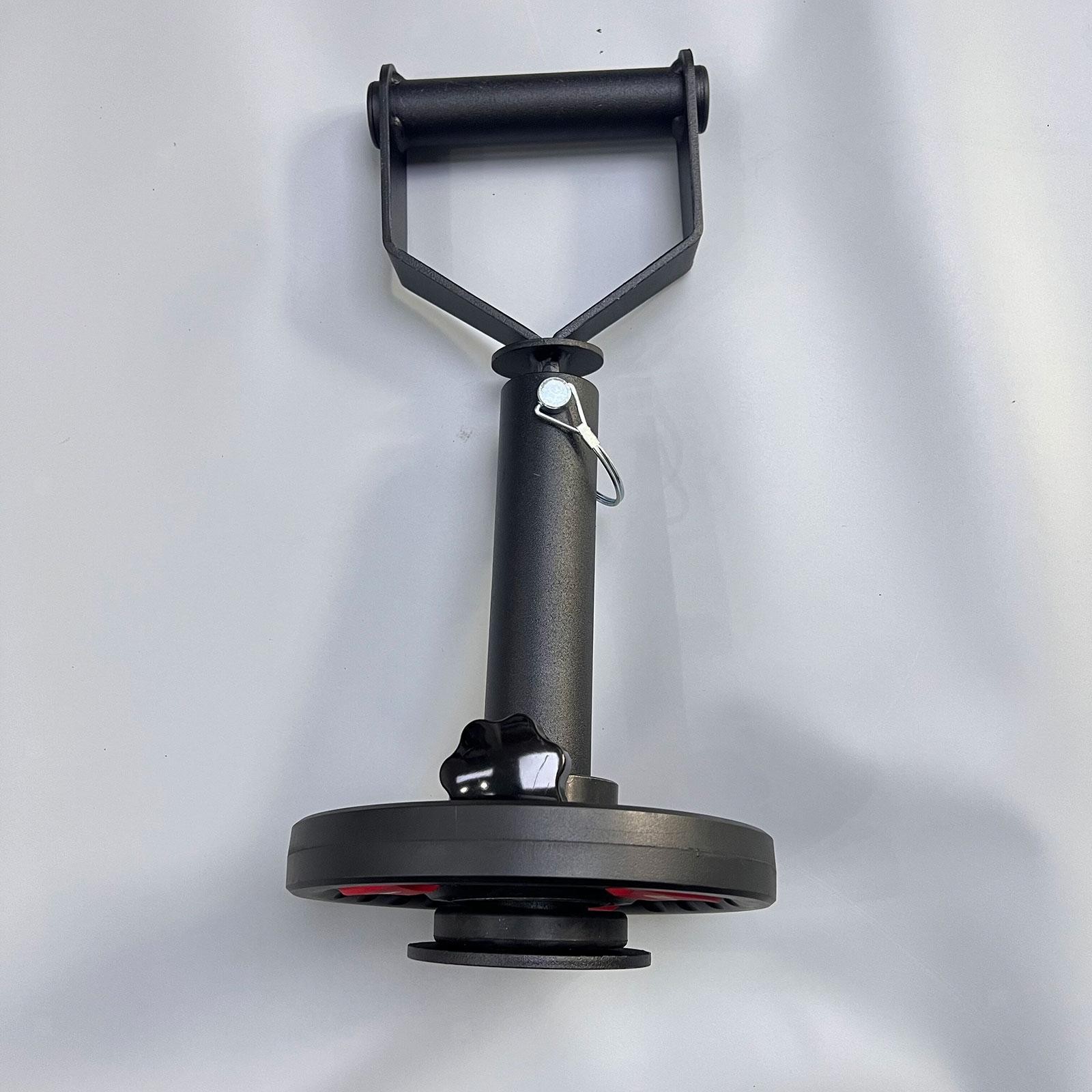 Barbell Handle Exercise Arm Strength with Base for Office Outdoor Travel