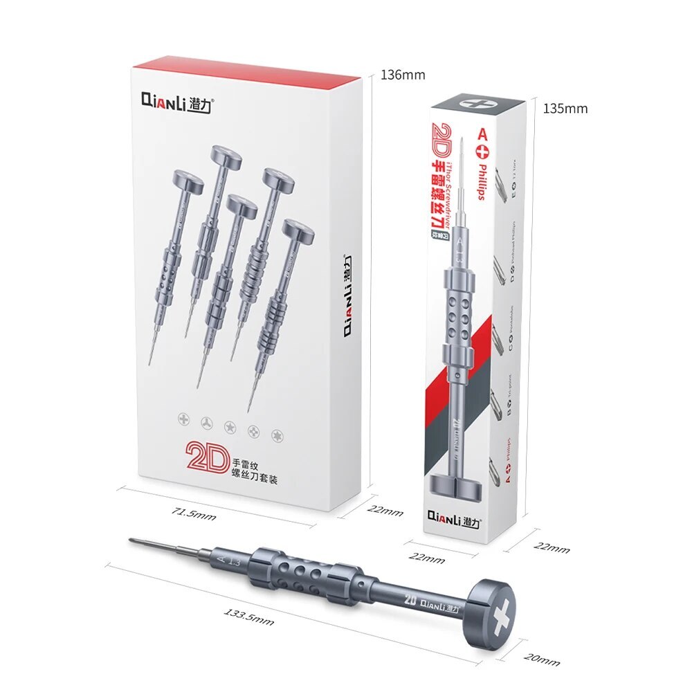 QIANLI 2D Precise Screwdriver Grenade Style Phone Repair Disassemble Open Tool