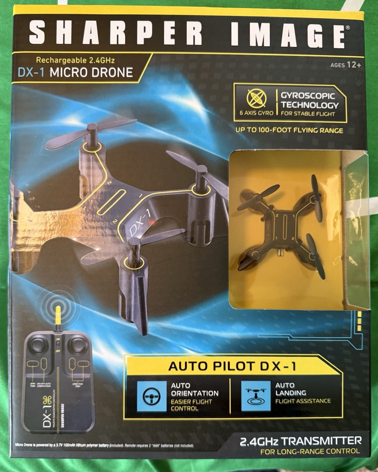 Sharper Image DX-1 Micro Drone Auto Pilot 2.4GHz RC Quadcopter NEW IN BOX