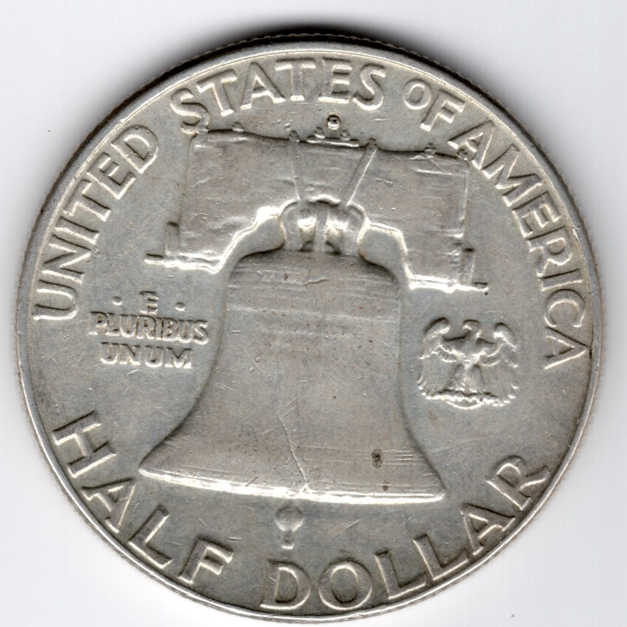1963-D Franklin Circulated Silver Half Dollar 90% Silver