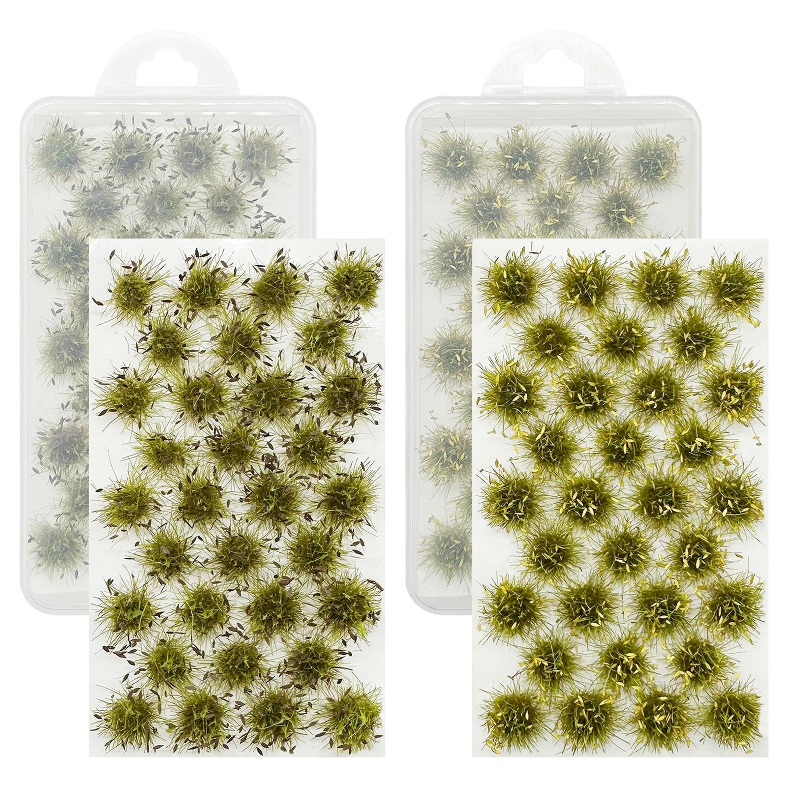 Cayway Miniature Grass Cluster, Static Grass Tuft Model Vegetation Groups for...