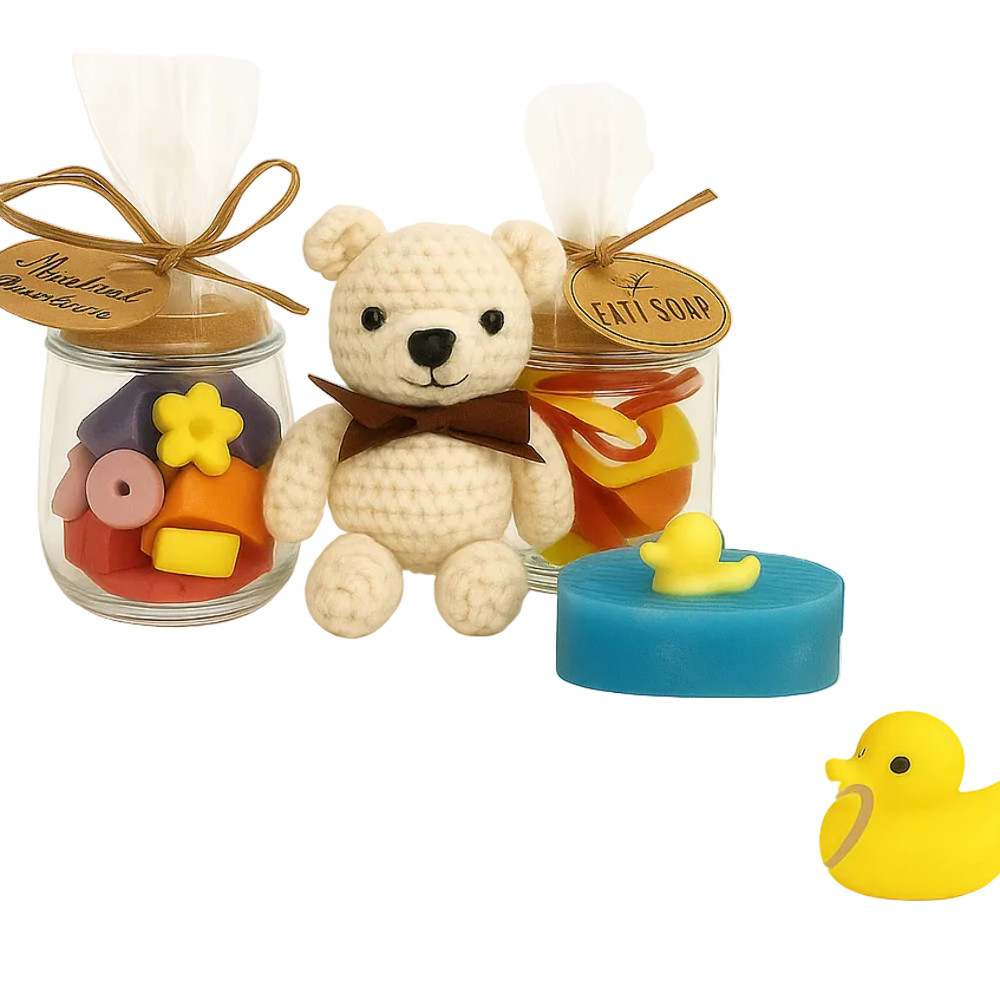 Mini Soap Assortment & Rub-A-Duck Bar Gift Set | Handmade Natural Soaps