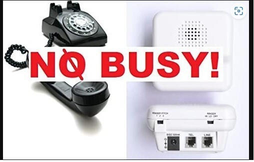 No Busy - Loud Phone Ringer+Flasher - Phone Alert- Automatic Hang-up