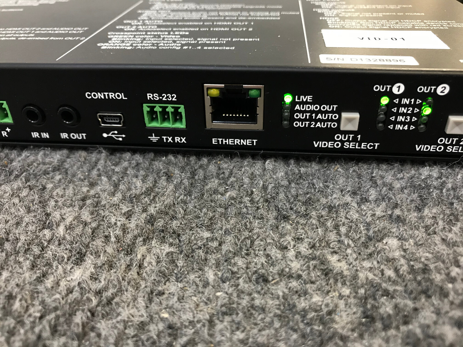 Lightware MMX4x2-HDMI HDMI Matrix Switcher w/ Adapter