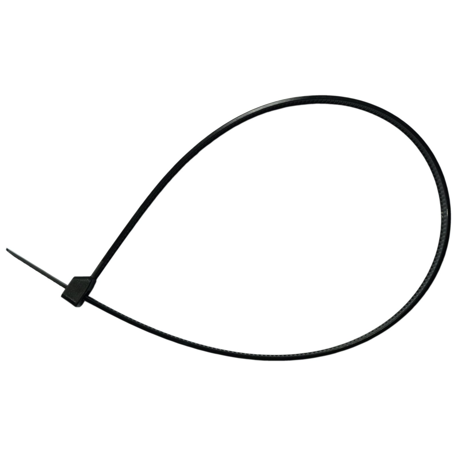 18" Black Nylon Plastic Cable Ties (50 pcs)
