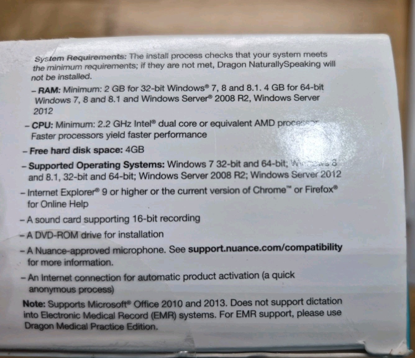 Nuance Dragon Naturally Speaking 13 Home Speech Recognition Software