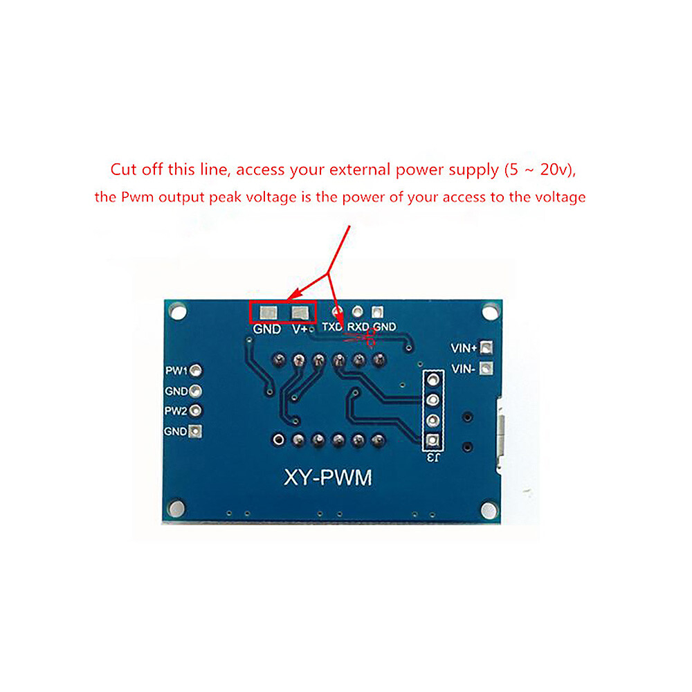 Micro USB DC 2CH PWM Signal Generator Pulse Frequency LED Display Module