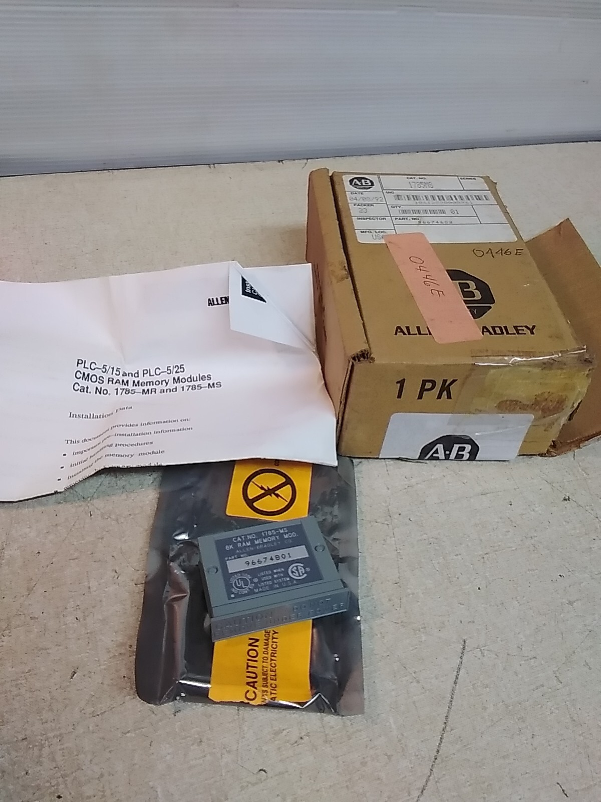 Allen-Bradley 1785MS 8K Ram Memory Module