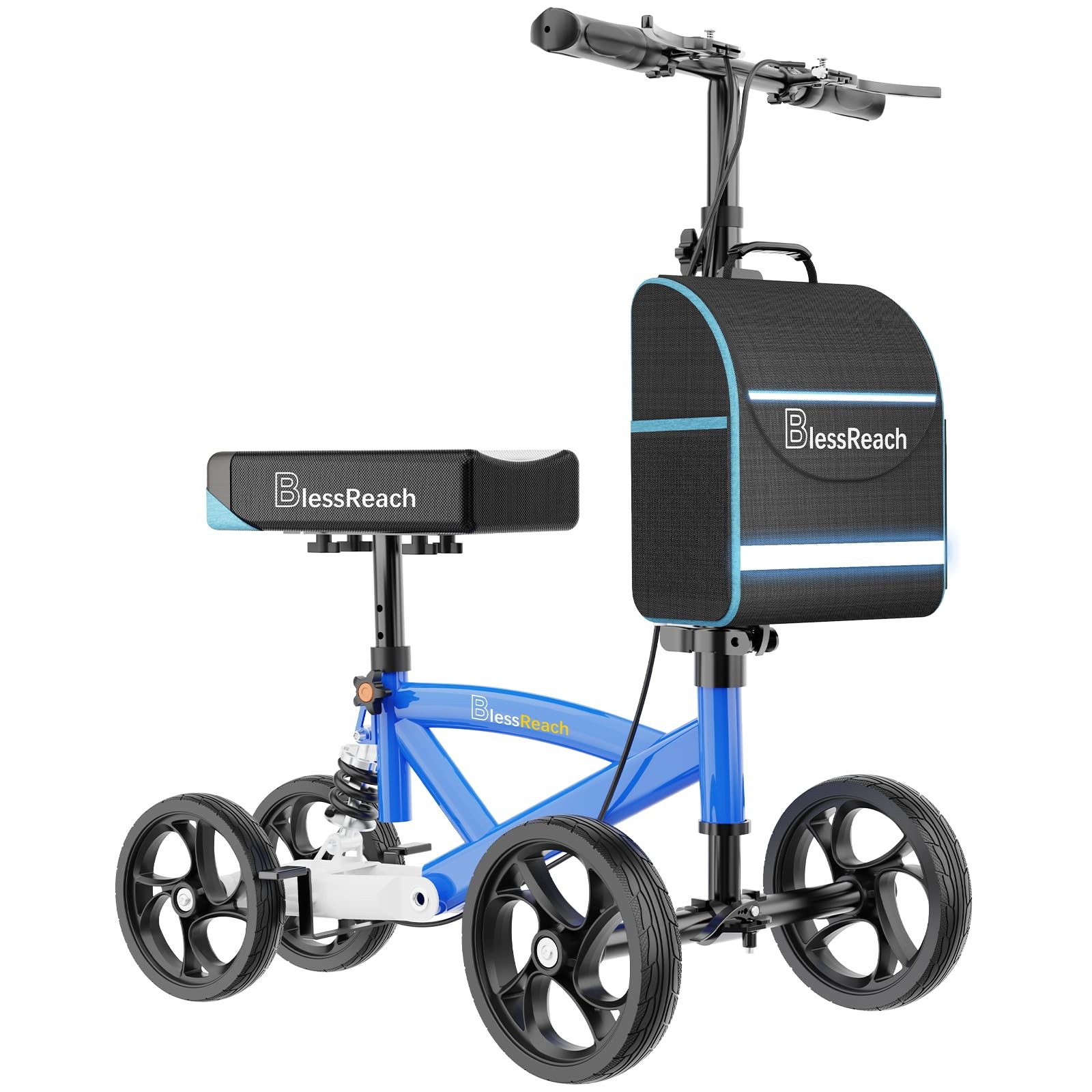 Blessreach Steerable Knee Scooter Deluxe Medical Scooter For Foot Injuries