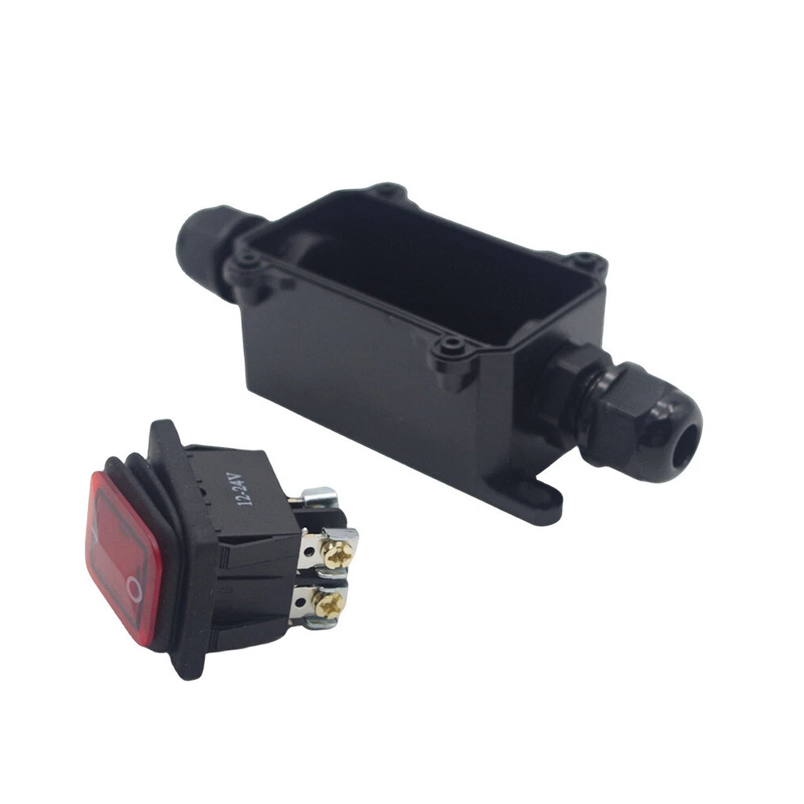 12V Inline Cord Switch IP67 Waterproof, Outdoor ON/Off Toggle Switch DC SWITCH