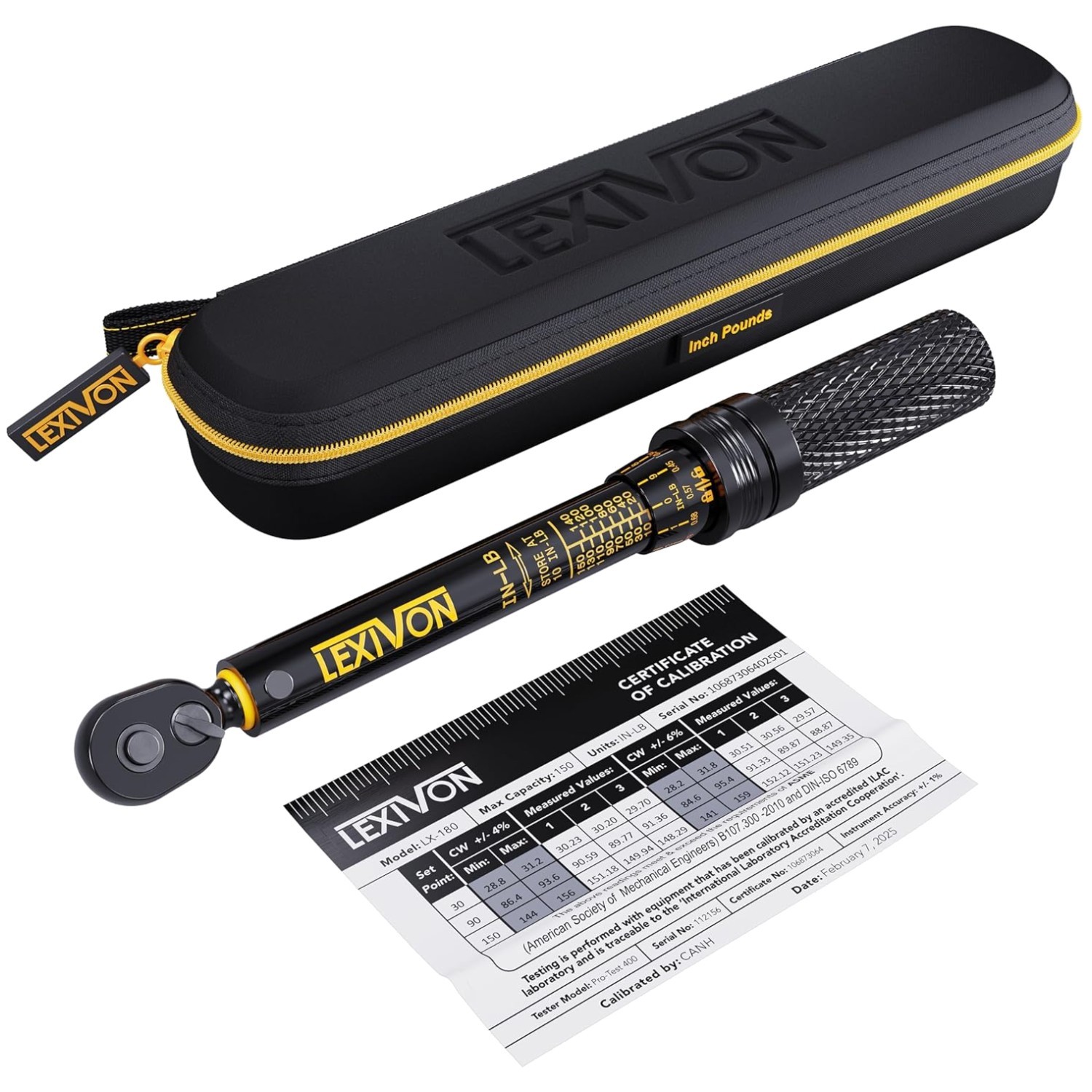 72-Tooth Gear Torque Wrench 10~150 in-lb | Micro-Adjustment