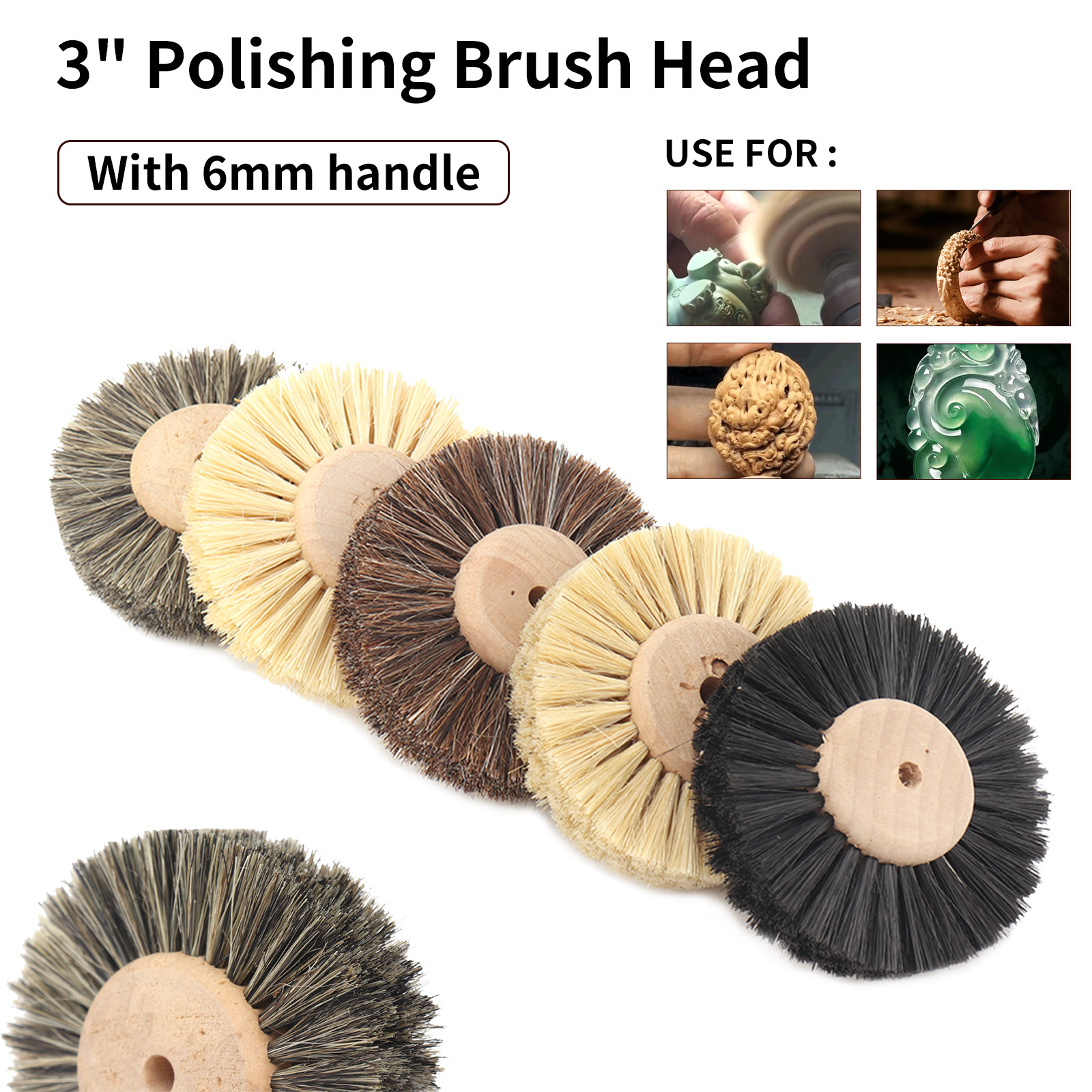 3 Inch Polishing Grinding Wheel Buffing Abrasive For Buffing Metal Jewelry Wood