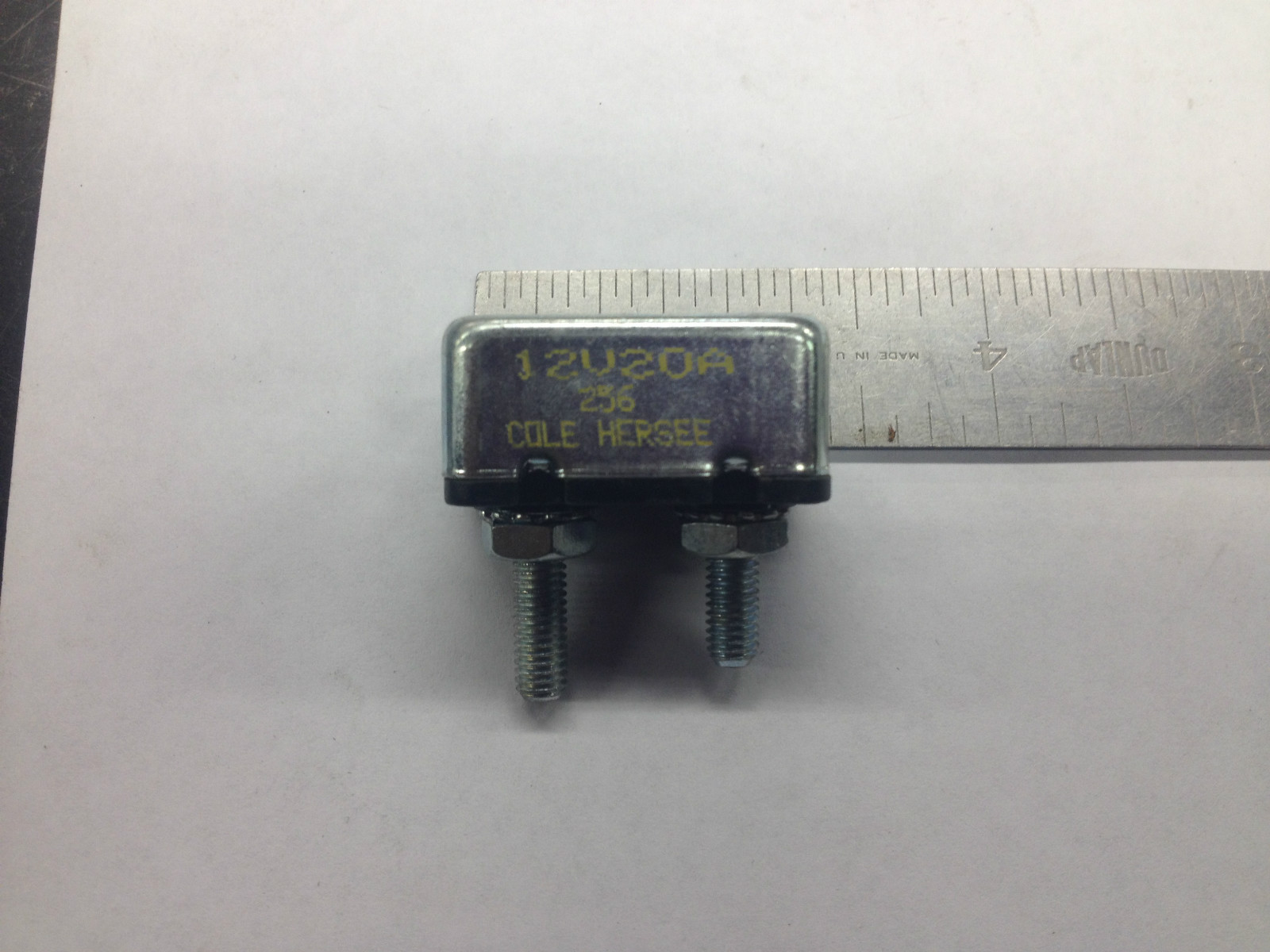 30056-20 30056 cole hersee metal case style circuit breaker fuse stud type