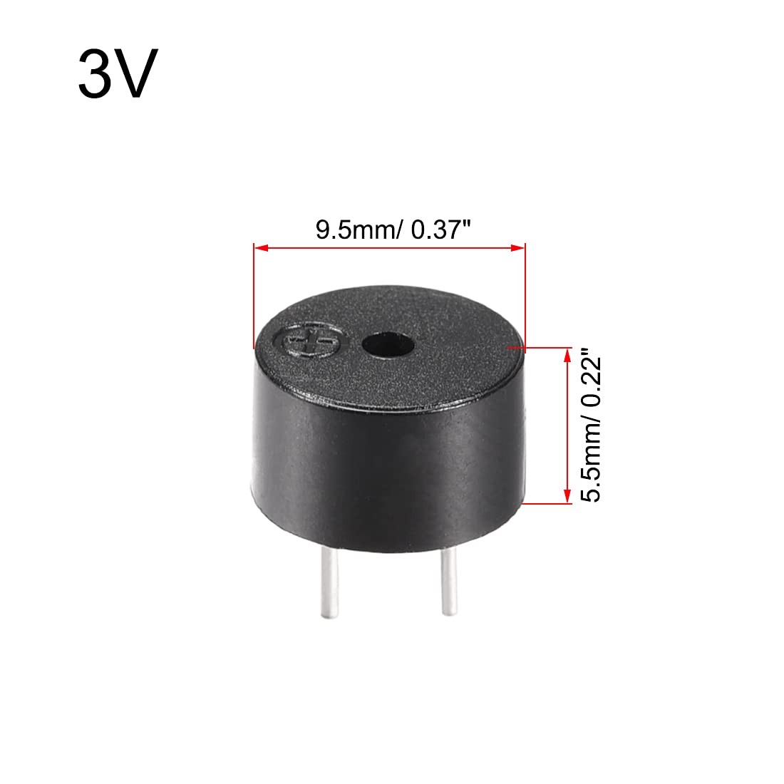 uxcell 80dB 3V Passive Electronic Buzzer Electromagnetic Beep DC2-3.5V10Pack