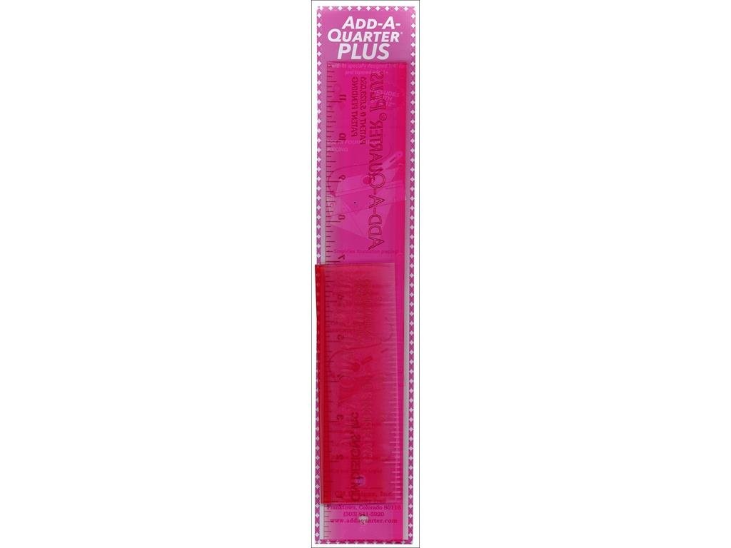CM Designs Add-A-Quarter Plus 6/12 Pink Combo – Specialty Ruler for