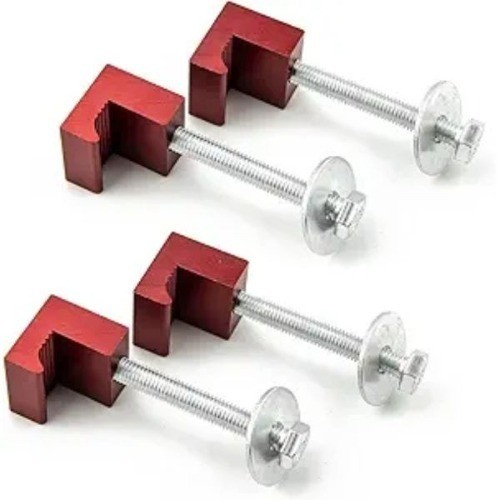 Crossover Tool Box Mounting Clamps for Pickup Truck Tool Box Mount Color: Red