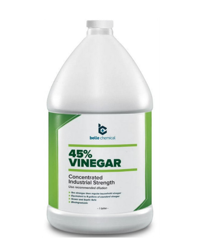 45% Pure Vinegar - 9X Concentrated Industrial Grade (1-Gallon), Biodegradable