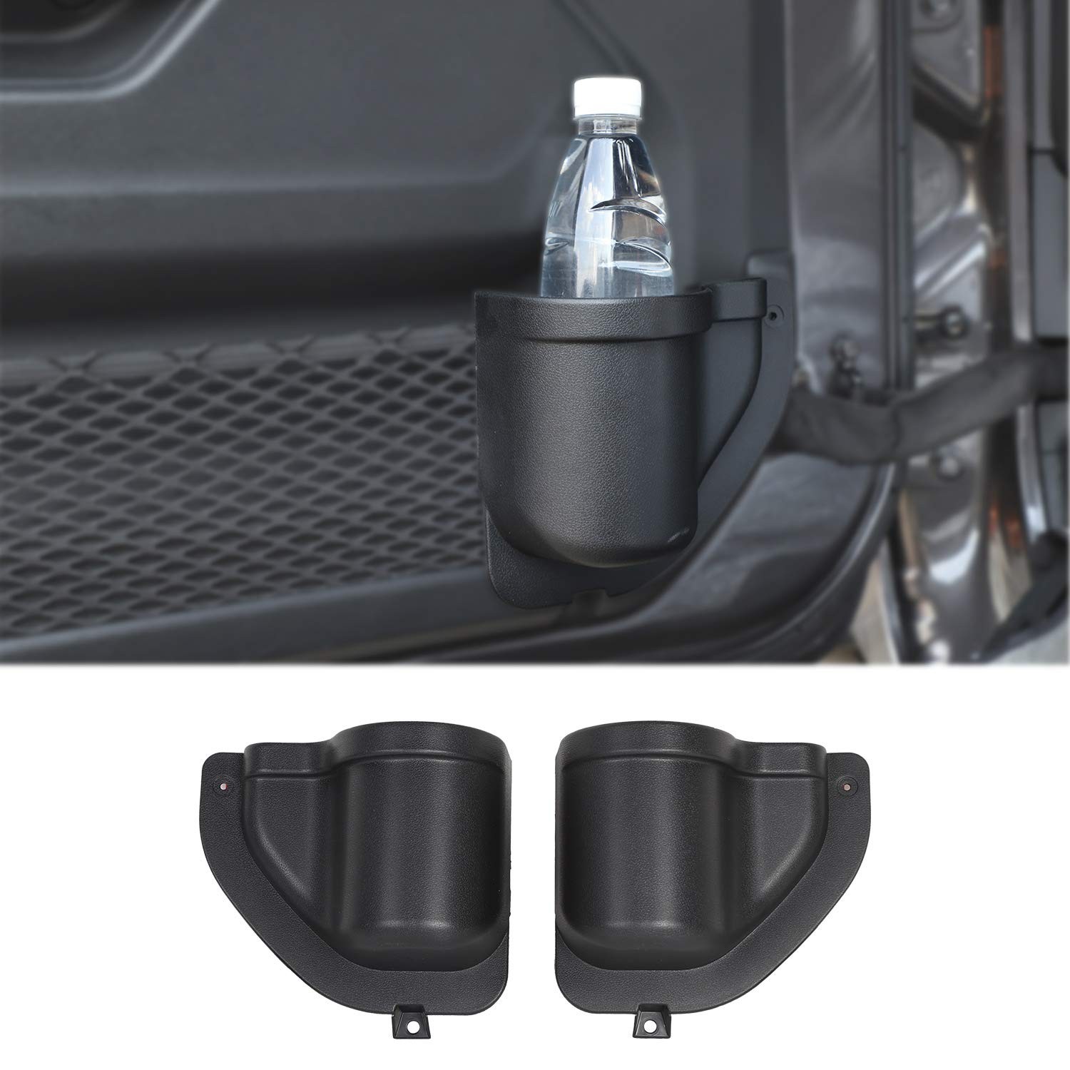 Door Pocket Front Door Storage Door Cup Holder Interior with Jeep Wrangler 20...