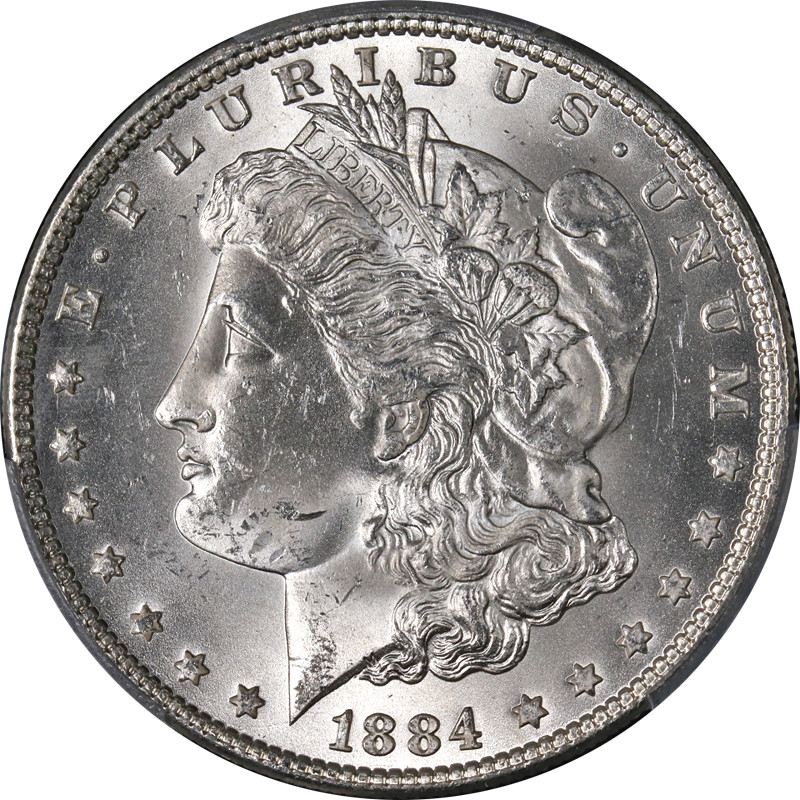 1884-P Morgan Silver Dollar PCGS MS64 Great Eye Appeal Strong Strike STOCK