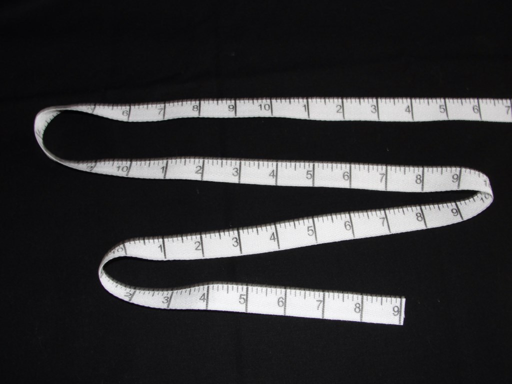 Cotton Twill Tape -- Sew Vintage 9/16" Cotton Twill Measuring Tape (Color-White)