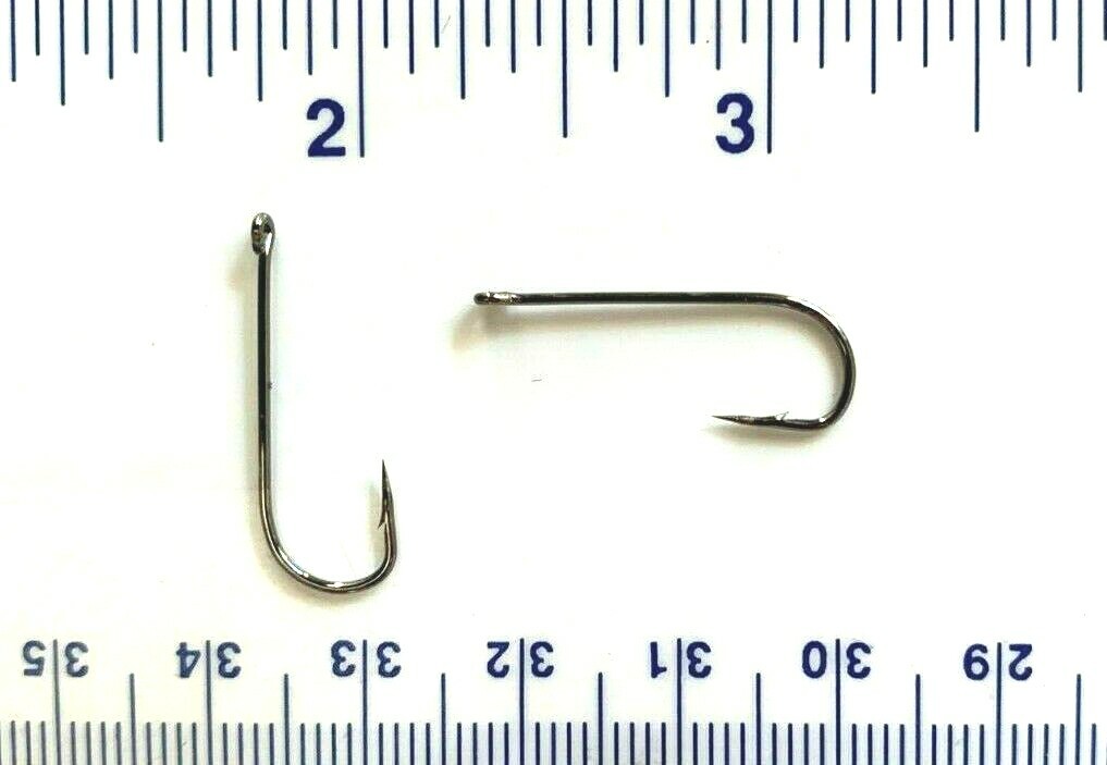 100 super strong 9146 2X strength GT Black Nickel Aberdeen Fishing Hooks size 6