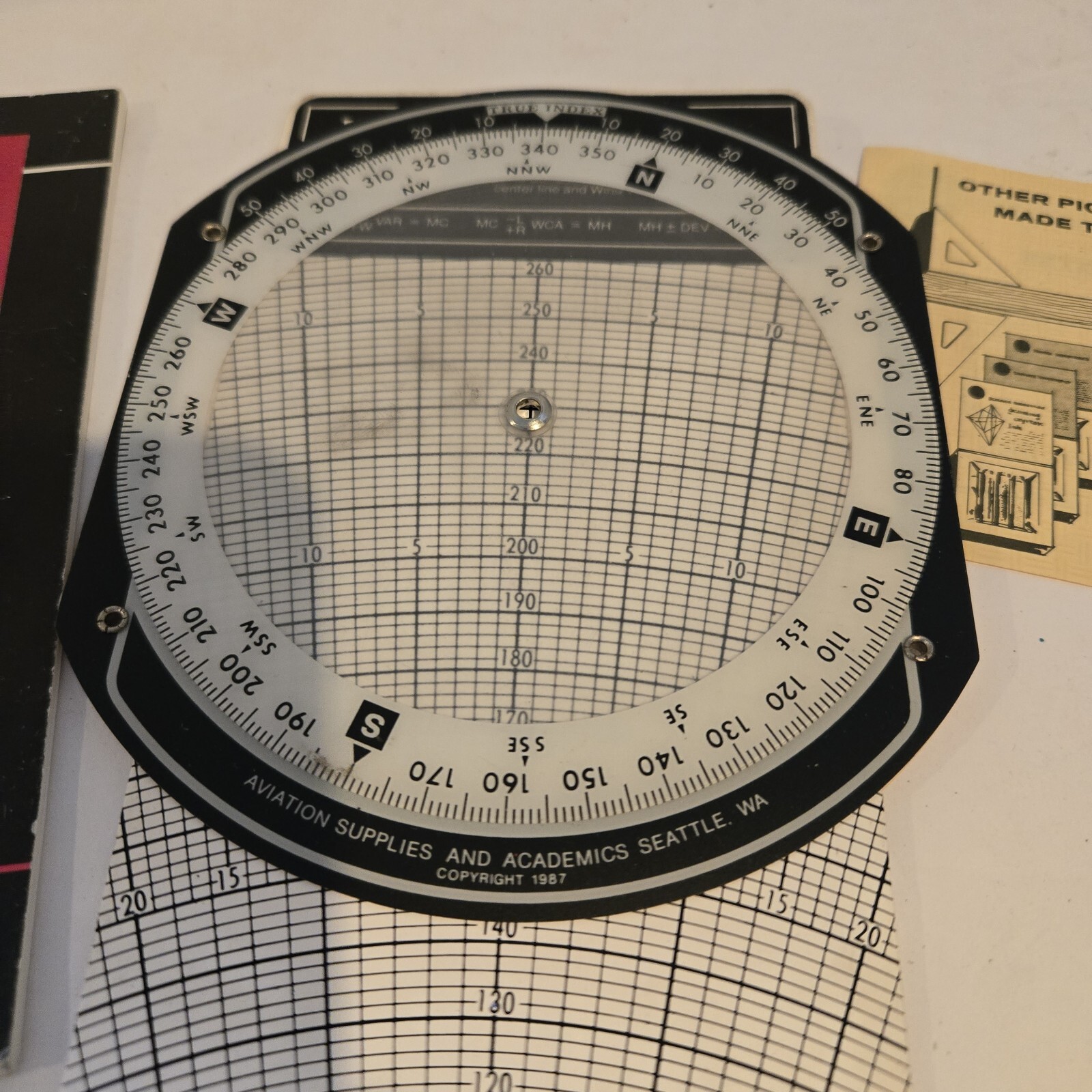 Vintage ASA E6-B Aviation Flight Computer W/ Manual