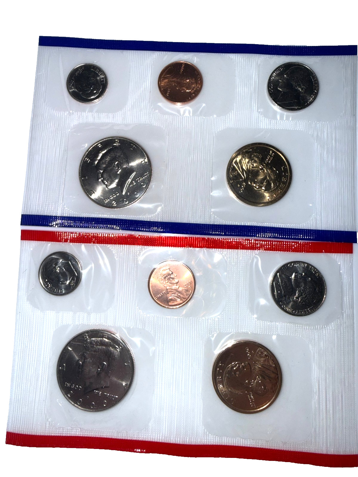 2000 US Uncirculated Mint Set | 20 Coins P & D Folders | As Pictured