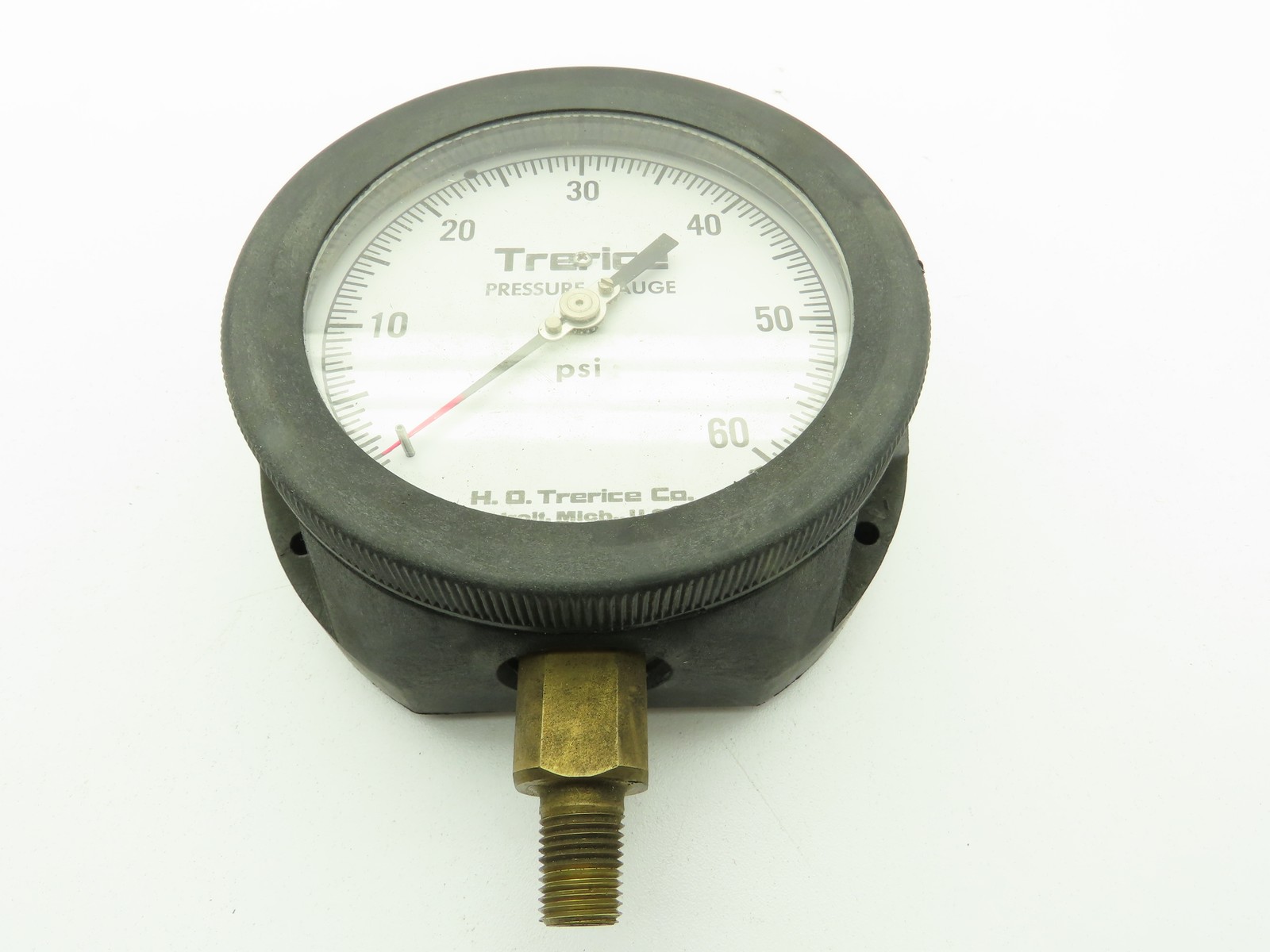 H.O. Trerice 52-2198 Pressure Gauge 0-60PSI 1/4"NPT Lower Mount 4-1/2"Dial