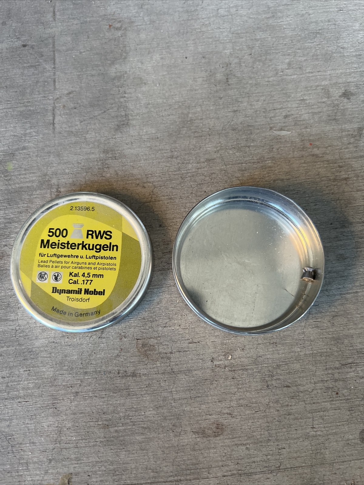 Vintage Dynamit Nobel RWS MEISTERKUGELN Western Germany 177 Pellets