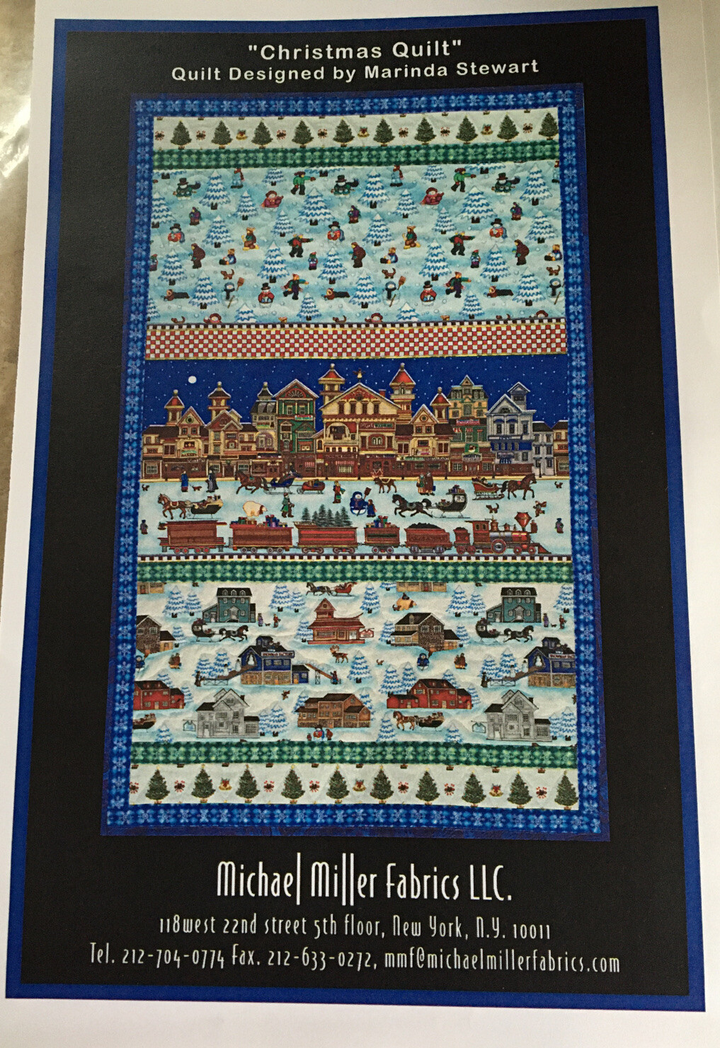 "CHRISTMAS QUILT" by Marinda Stewart Exclusively for Michael Miller Fabrics, LLC