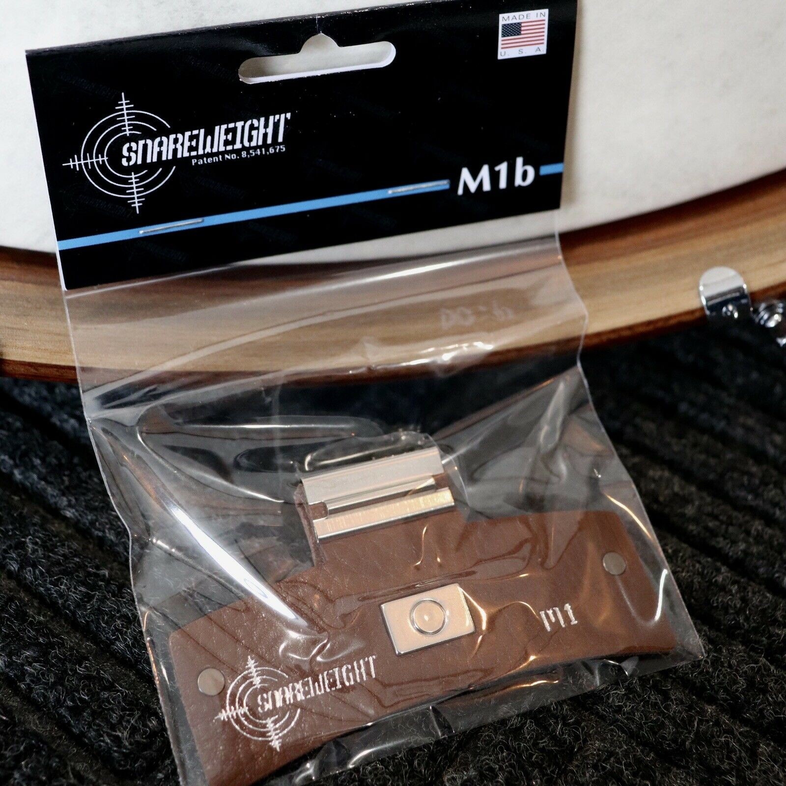 SnareWeight M-1 Brown, Small Adjustable Drum Dampener (M1)