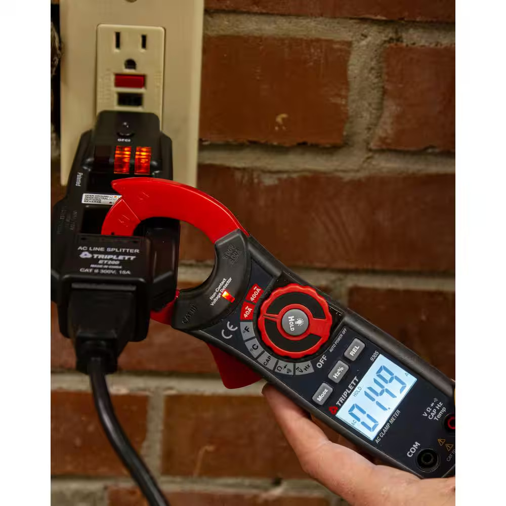 Combination AC Line Spliter and GFCI Receptacle Tester