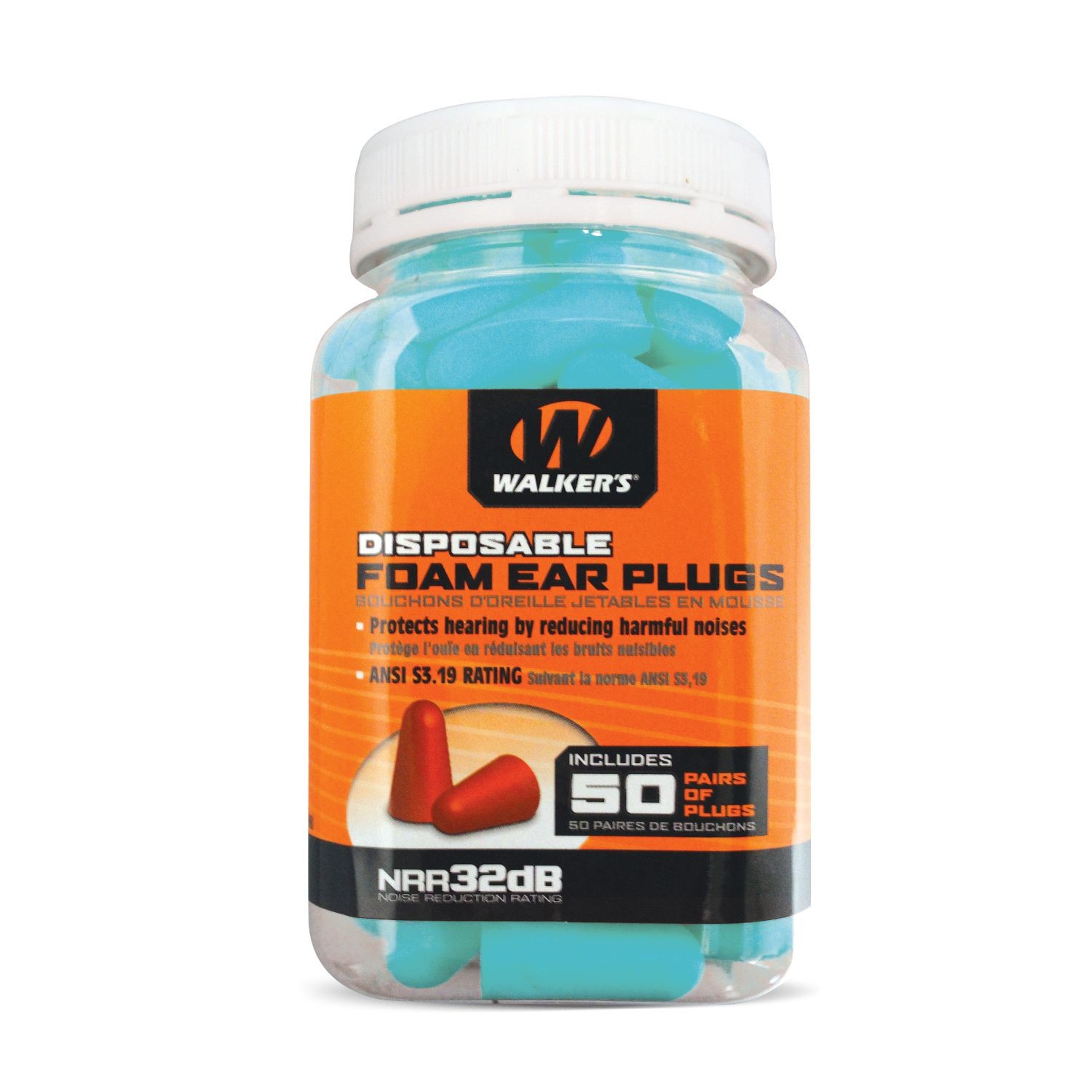 GWP-FP-50PK-TL Walkers 50 Pair Pill Jar Teal