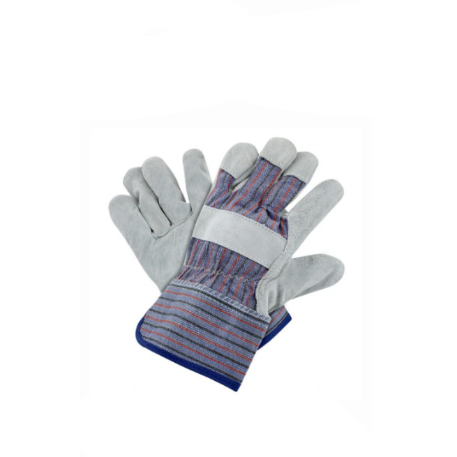 2 PACK LEATHER PALM MEN'S WORK GLOVES SIZE LARGE