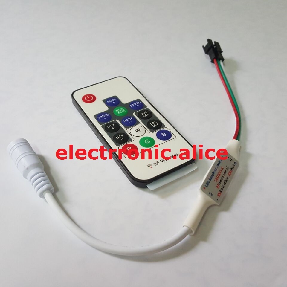5V LED2013-X Mini wireless Dream Color Controller For ws2812 SK6812 LED strip