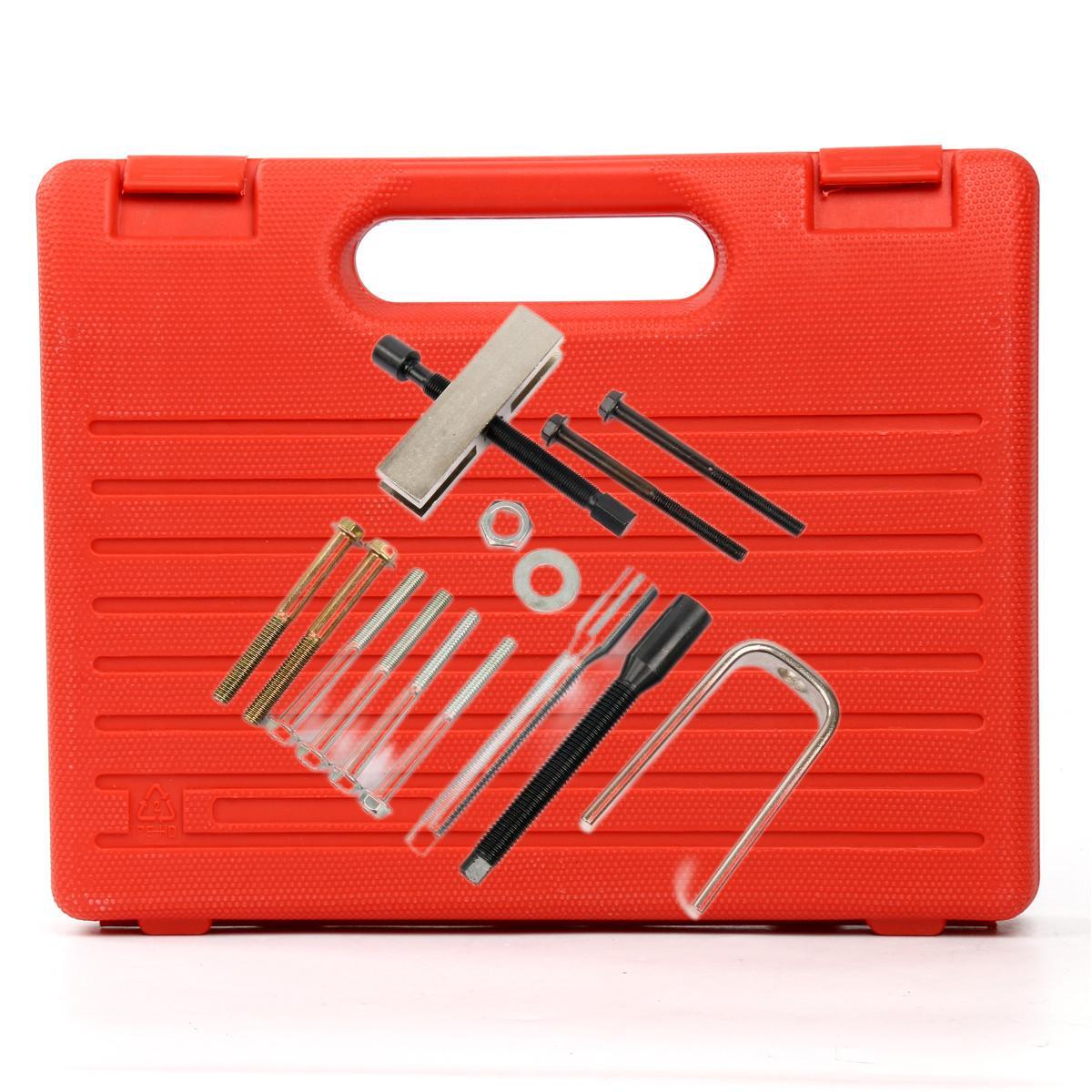 15PC Steering Wheel Puller and Lock Plate Compressor Tool Installer Removal Set