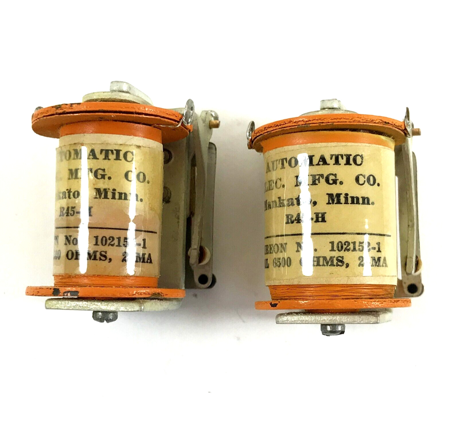 Vintage Automatic Electric Solenoid Coil Relay R45-H Aireon 102152-1