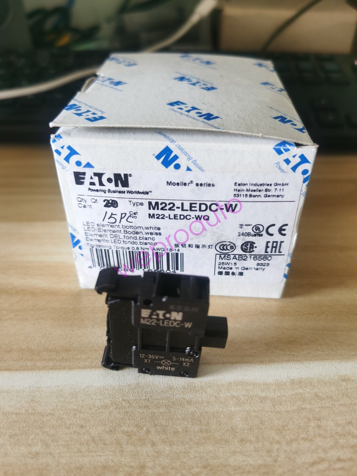 1PC New Eaton Moeller M22-LEDC-W M22-LEDC-WQ Lamp White Brand