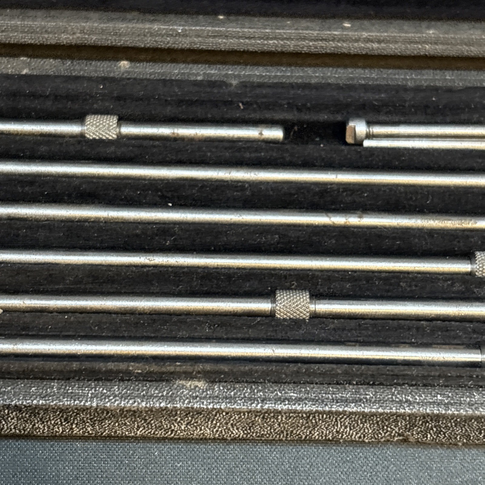Millers Falls No. 1218 Inside micrometers With Spacer In Case