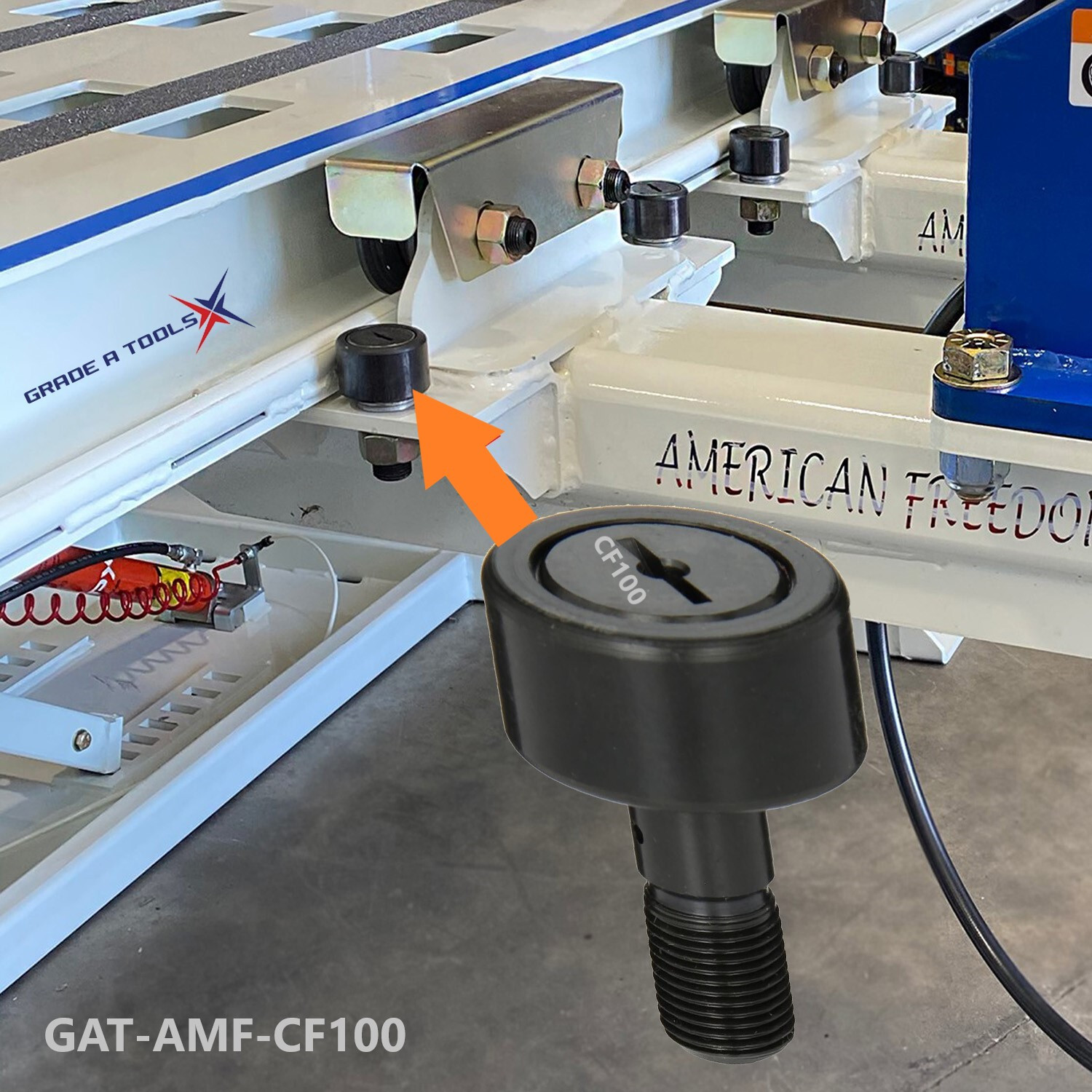 American Freedom Frame Machine Pull Tower Cam Follower - Roller Bearing