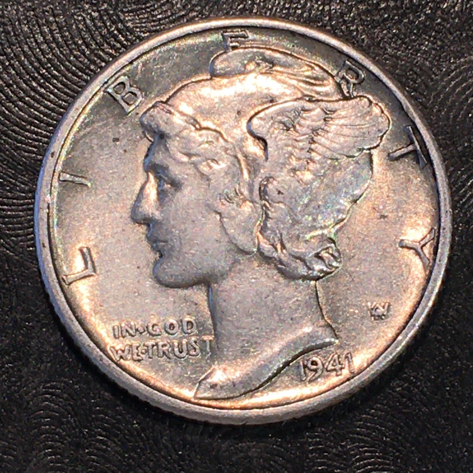 1941-D Silver Mercury Dime - High Quality Scans #P038
