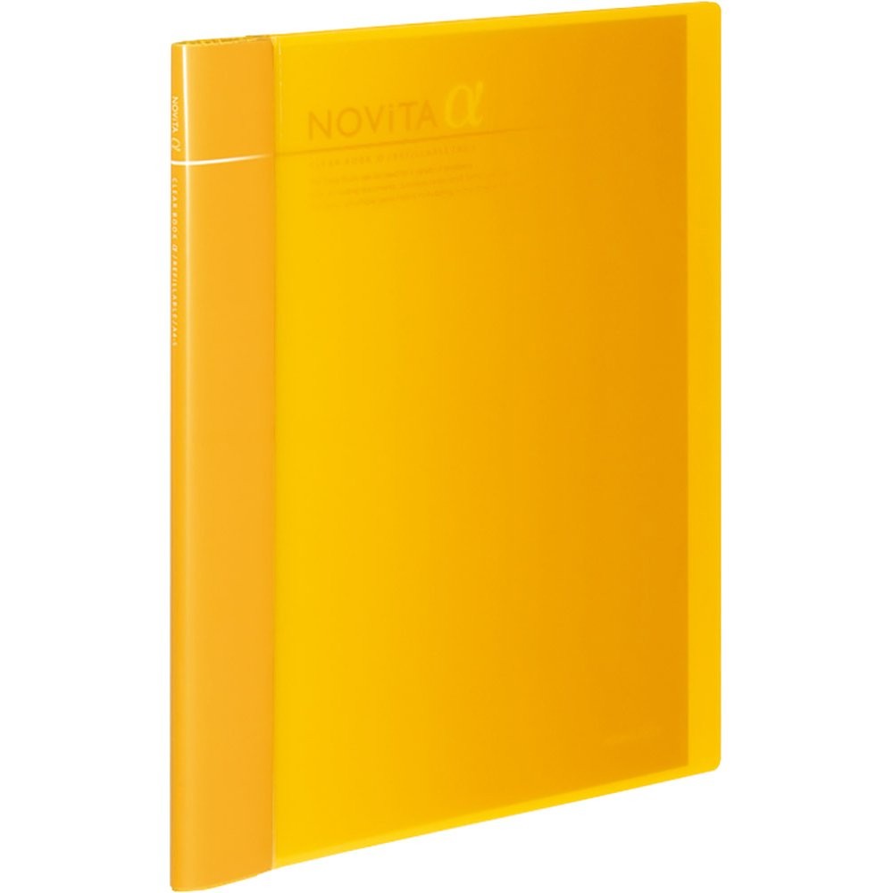 KOKUYO File Clear File, Add-on Type, Novita α, Cover, A4, 12 Pockets x 2, Yellow