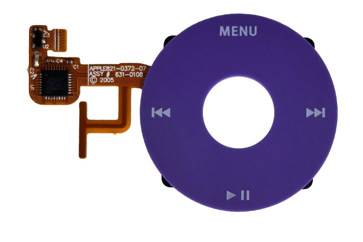 Purple Click Wheel Flex for iPod Classic Video 5th and 5.5 gen 30gb 60gb 80gb