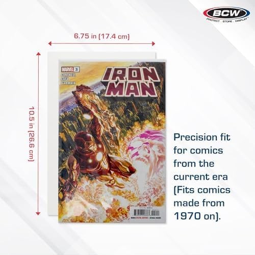 BCW Current Comic Book Backing Boards - 200 Pack | 24 pt., Coated, Buffered w...